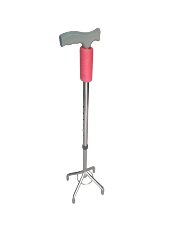 Adjustable Walking Stick with Quad Tips for Enhanced Stability
