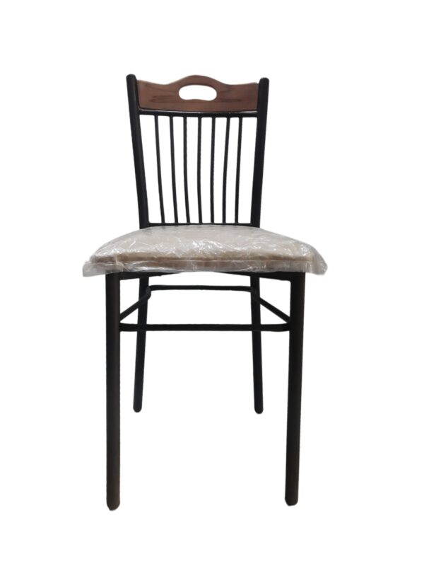 Dining Chair with Wooden Strap Backrest for restaurants or cafe