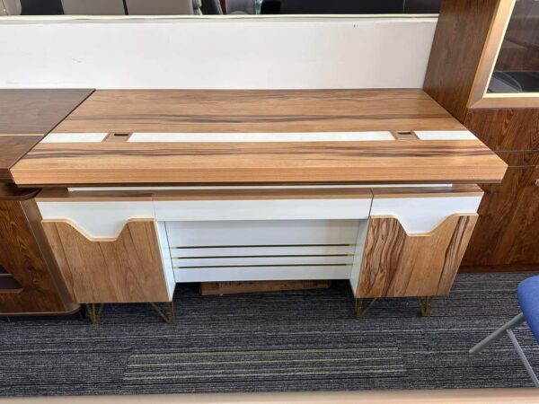 Premium Executive Desk with Traditional Wood Paneling