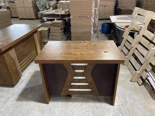 Traditional Wood Executive Desk with Polished Finish