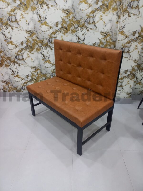 Modern Dining Bench with Foam Cushion & Metal Legs – Sleek and Stylish Design