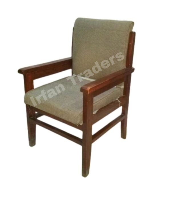 Curable and Comfortable Sitting Chair – Pure Wooden with Foam on Seat and Back